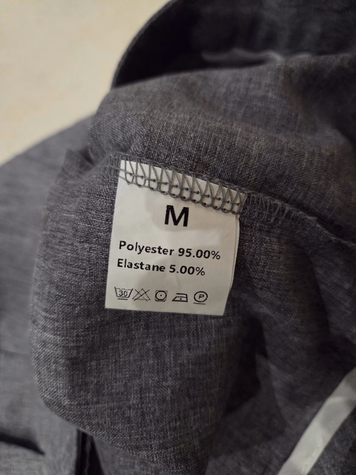 Pantaloni grigi su misura a vita alta, foto 4