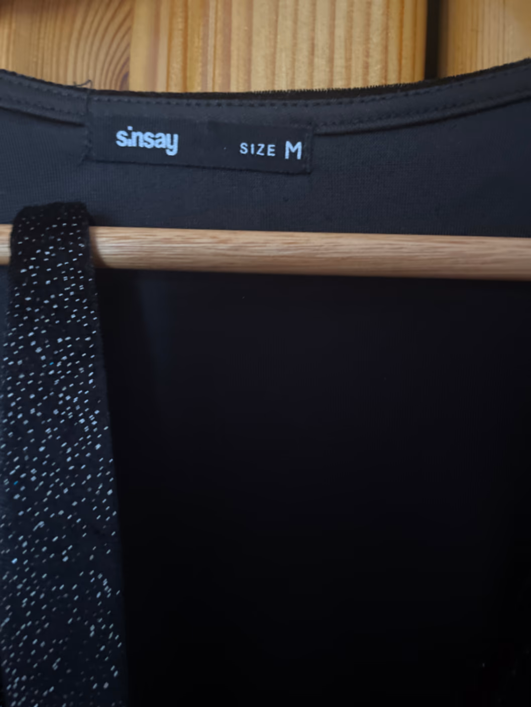 Black Sparkly Wrap Front Top, photo 3