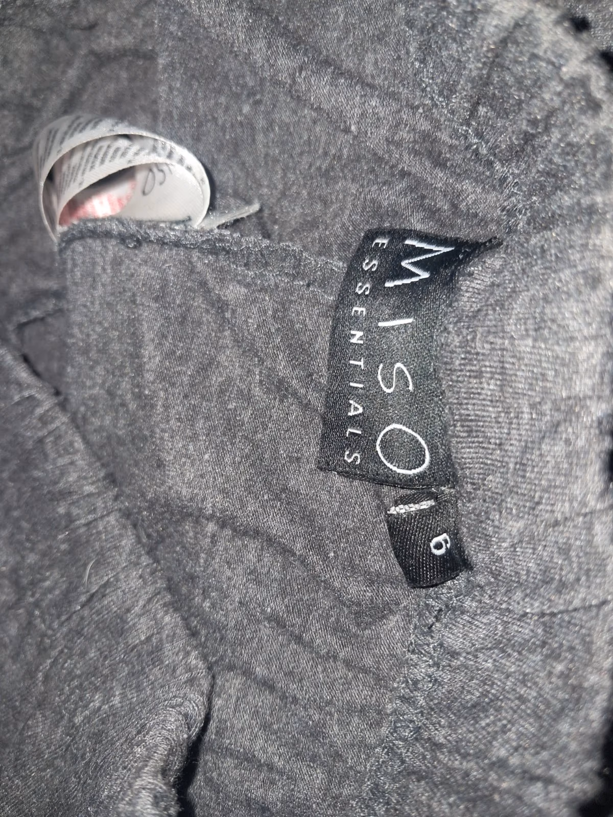 100% algodão – Leggings Miso Essentials em cinzento carvão mesclado – UK 6 / XS, fotografia 3