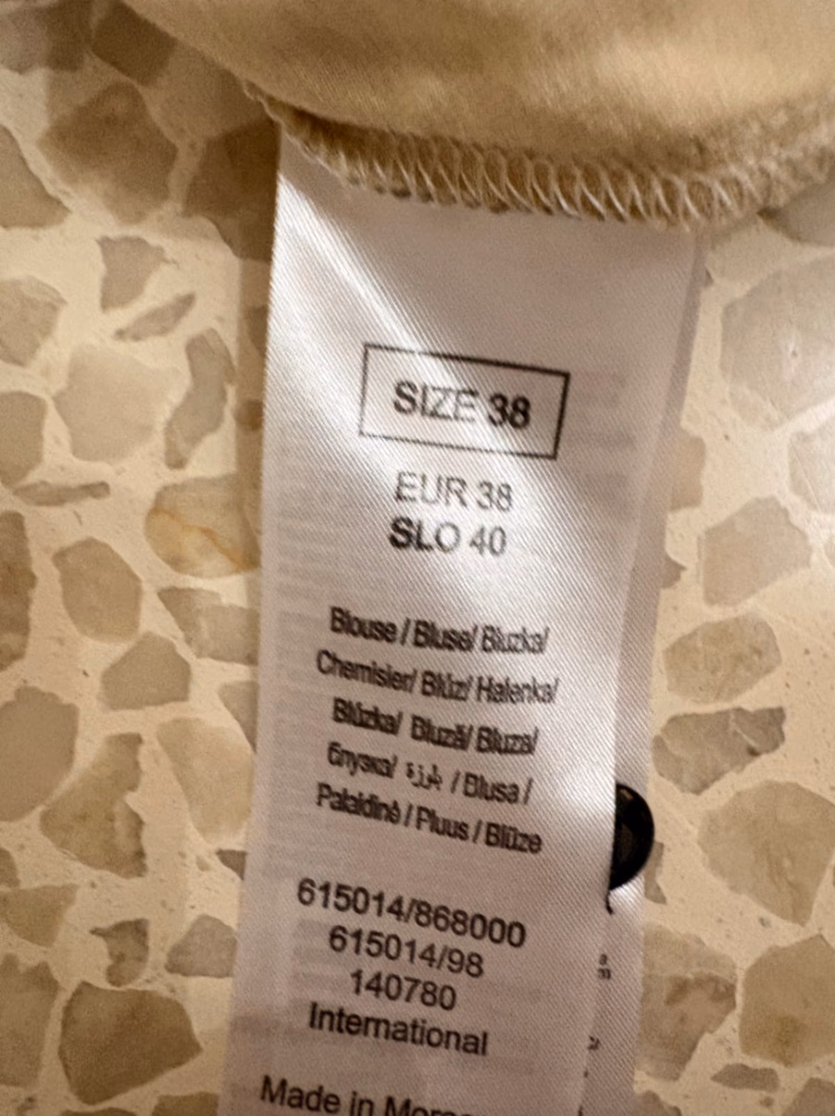 Striped High-Neck Long-Sleeve Blouse, photo 3
