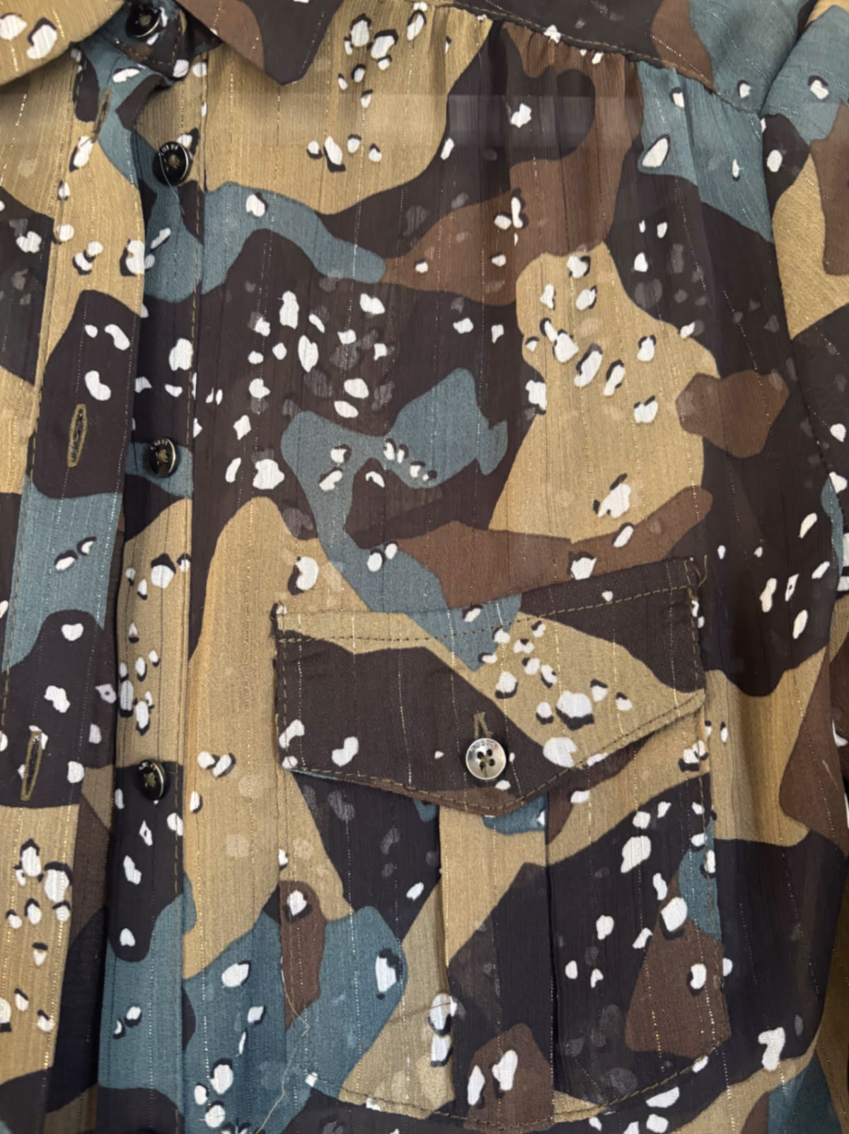 Guess Camouflage Print Button Shirt, photo 3