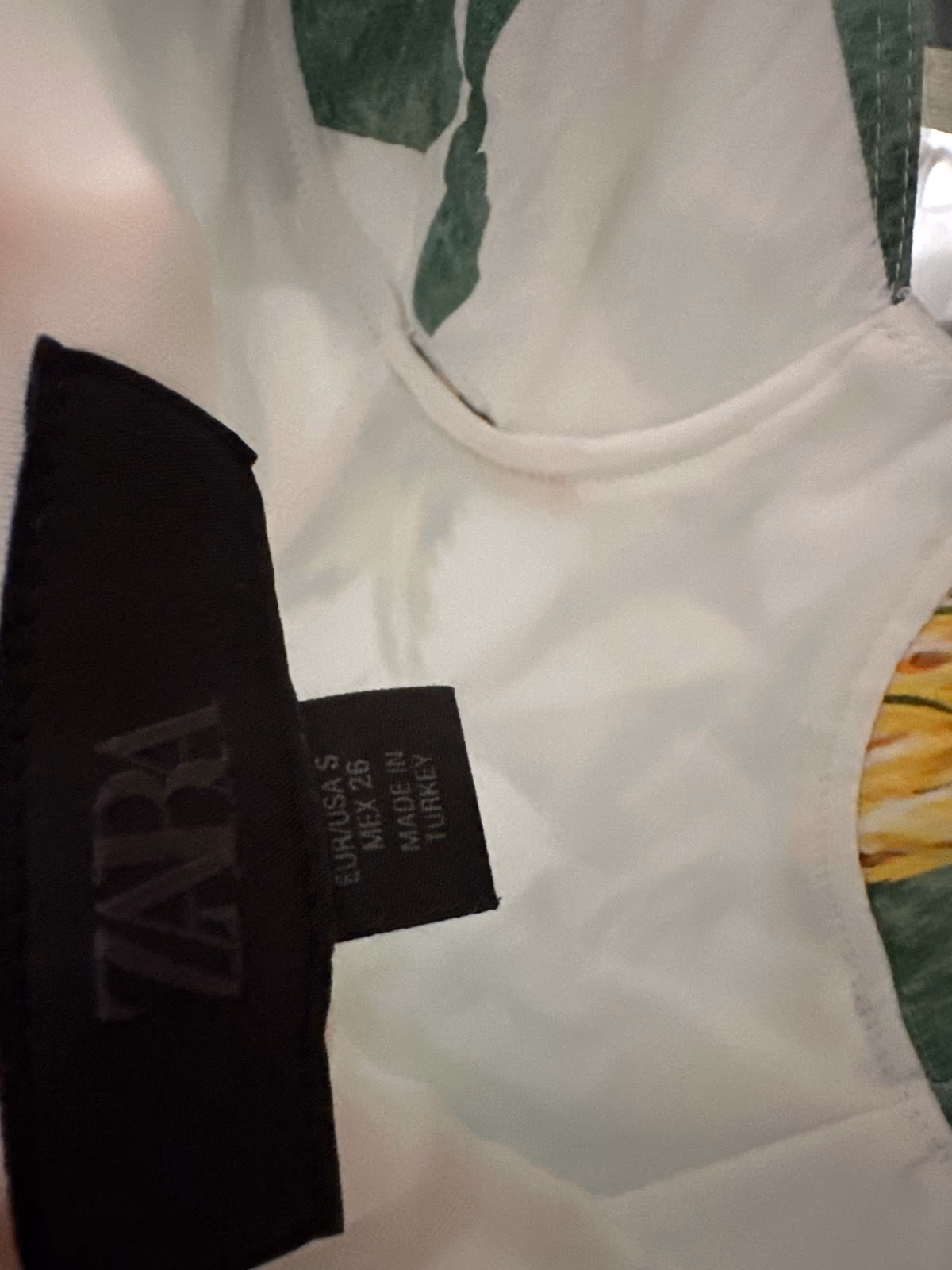 ZARA Pineapple Print Strapless Maxi Dress - Size S, photo 2