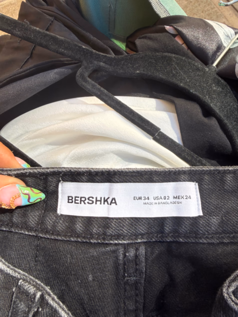 Bershka Distressed Denim Shorts, photo 4