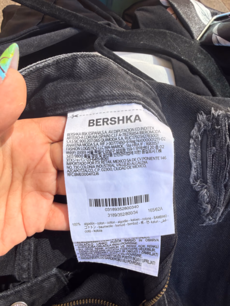 Bershka Distressed Denim Shorts, photo 3