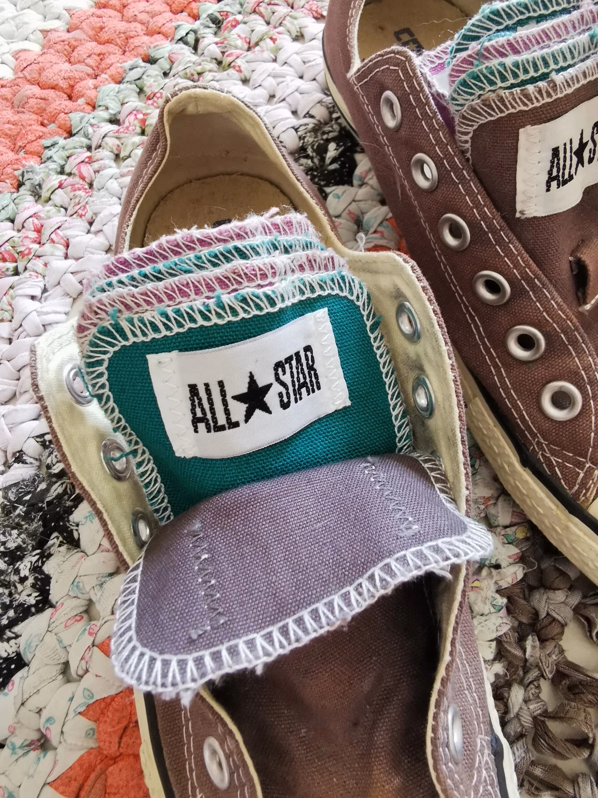 Converse Chuck Taylor – effetto lavato vintage – design unico, foto 8