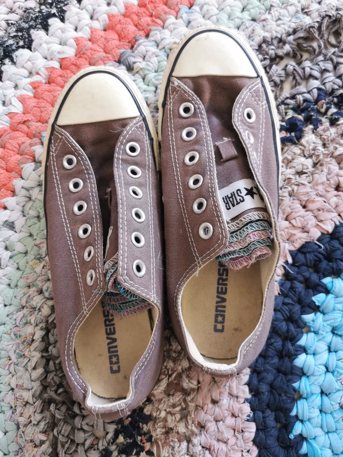 Converse Chuck Taylor – effetto lavato vintage – design unico, foto 7