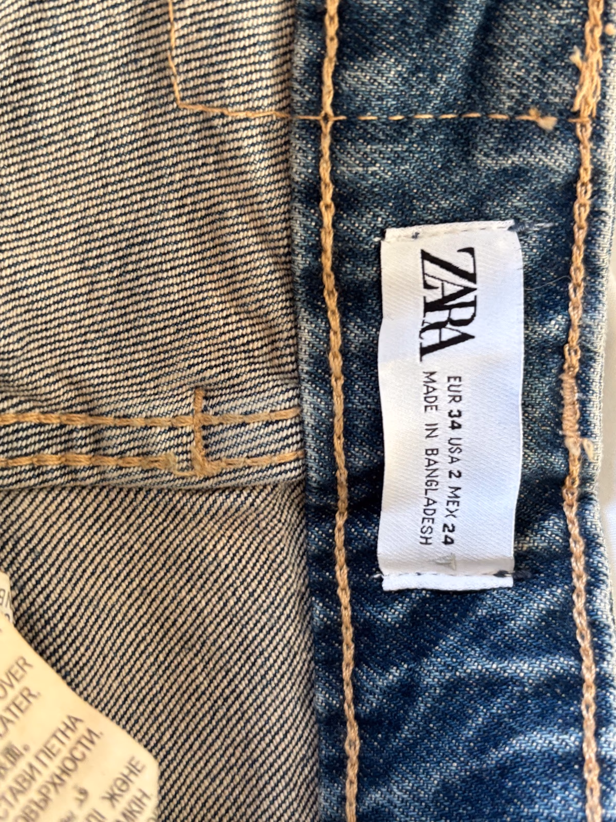 Zara Blue Denim Jeans, photo 6