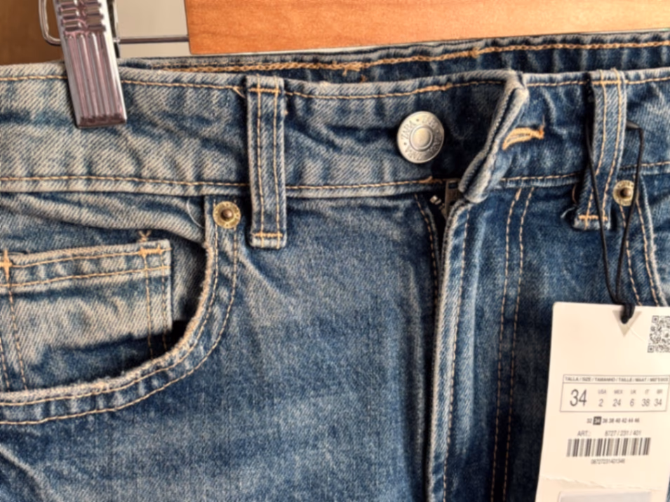 Zara Blue Denim Jeans, photo 3
