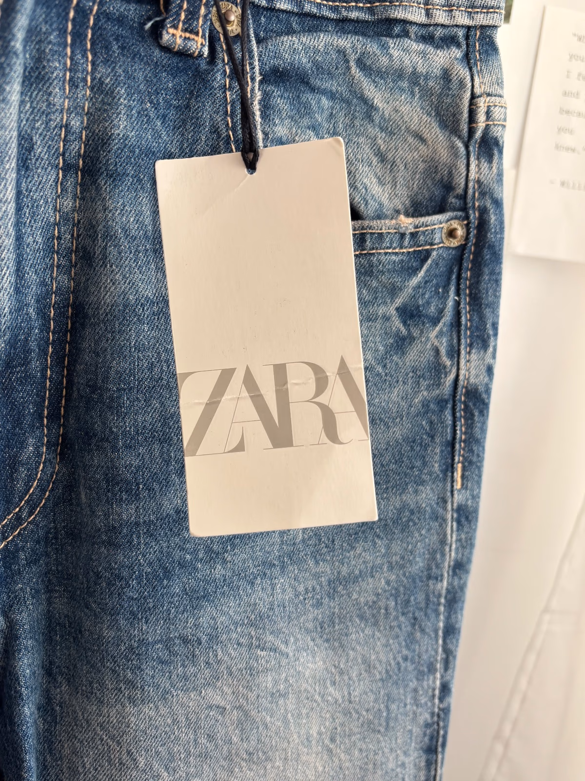 Zara Blue Denim Jeans, photo 4