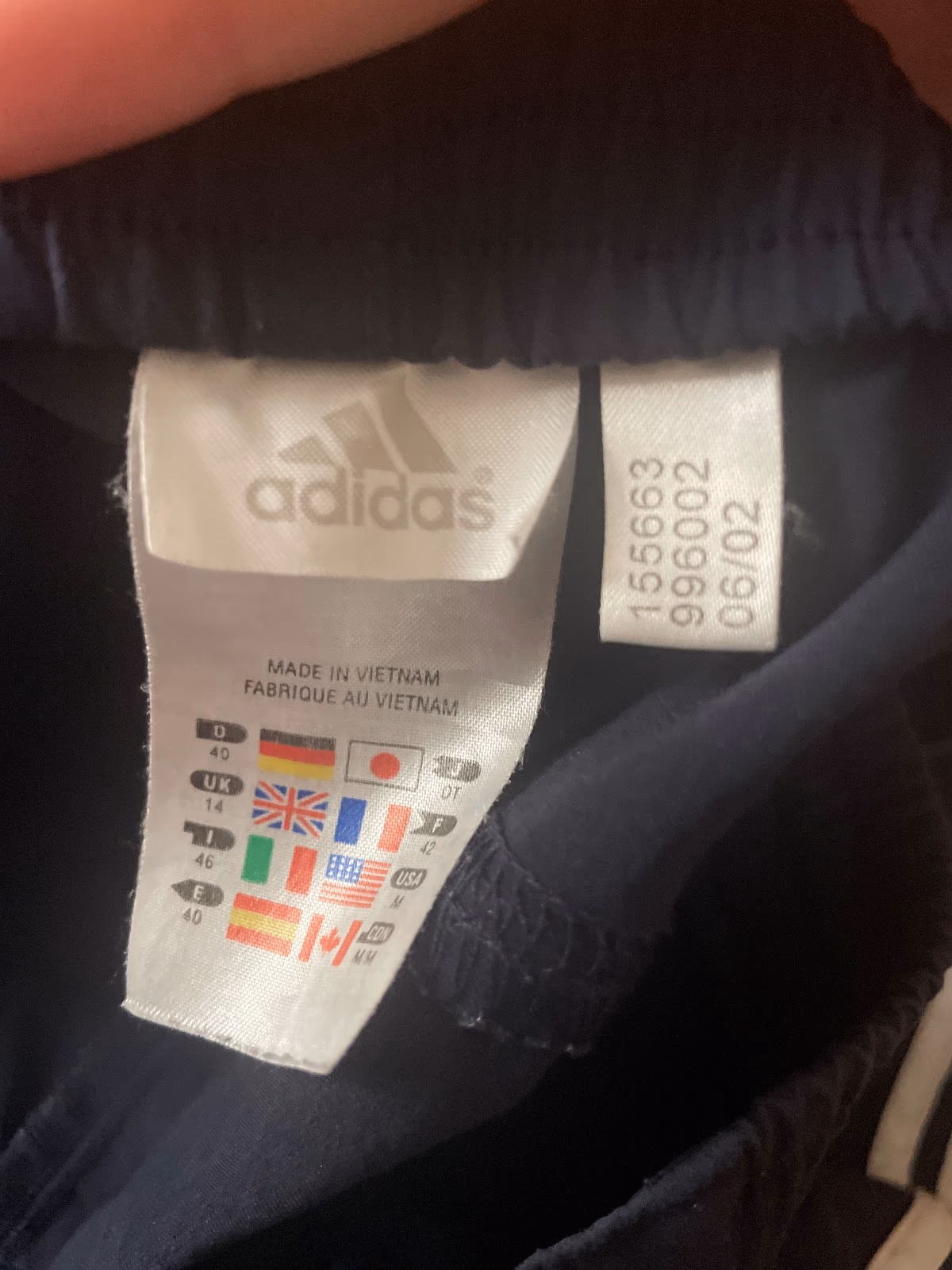 Navy Blue Adidas Shorts UK Size 14 , photo 5