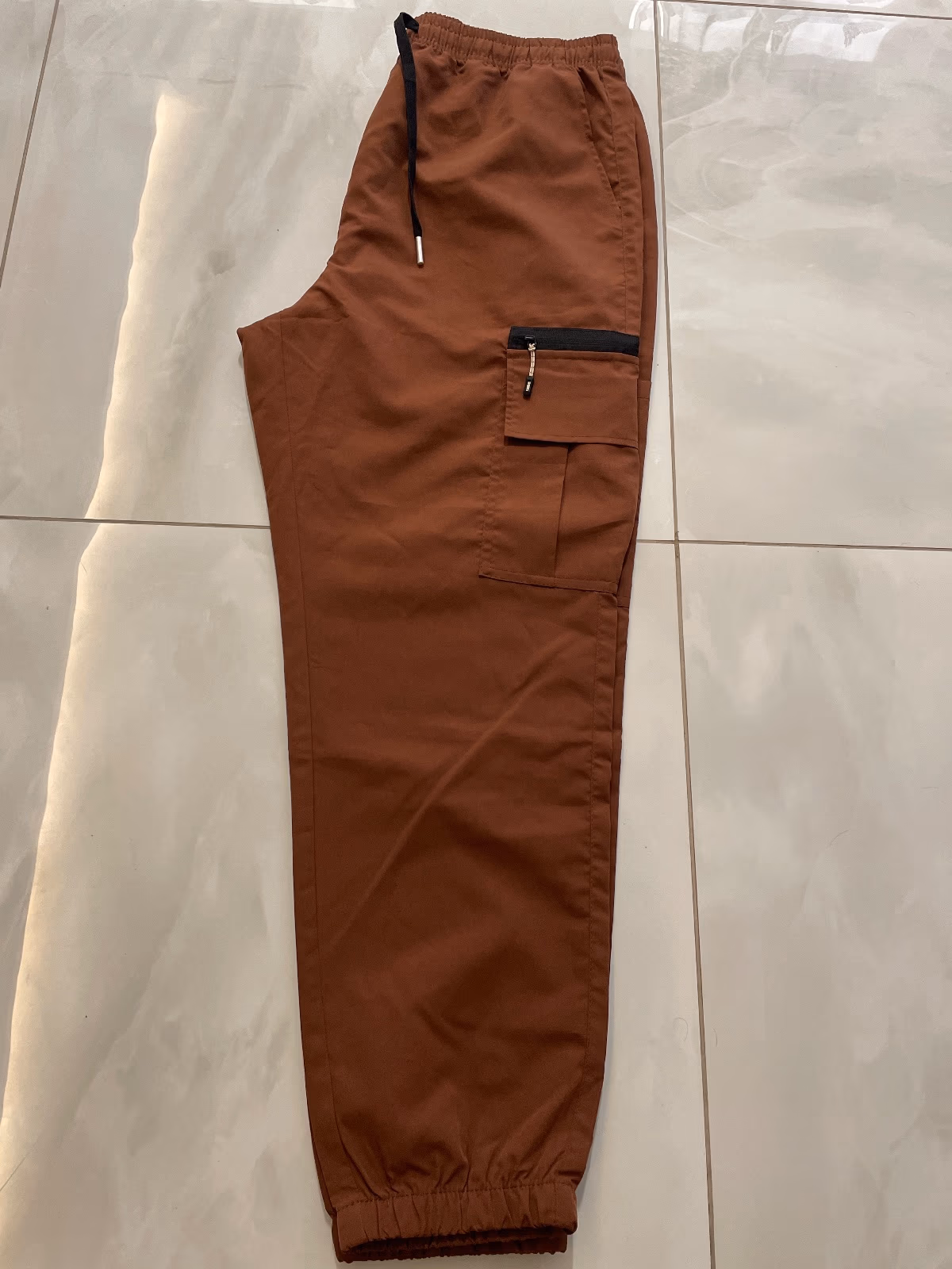 Brown utility cargo trousers, photo 3