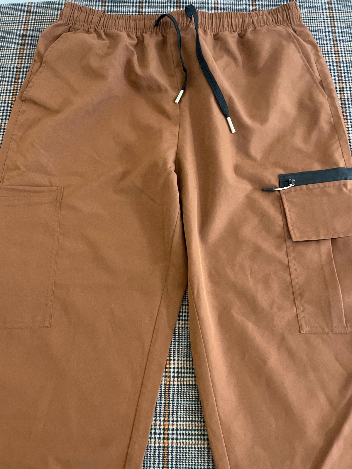 Brown utility cargo trousers, photo 2