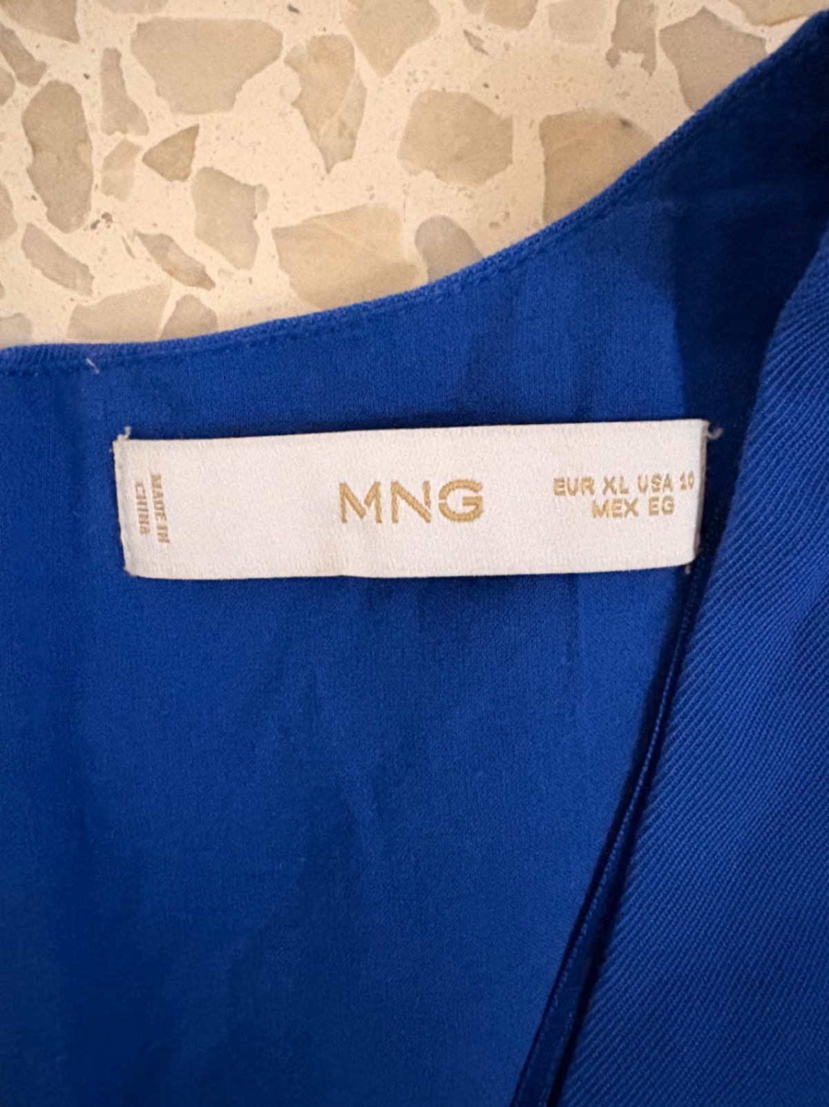 Blue sleeveless wrap mini dress, photo 2