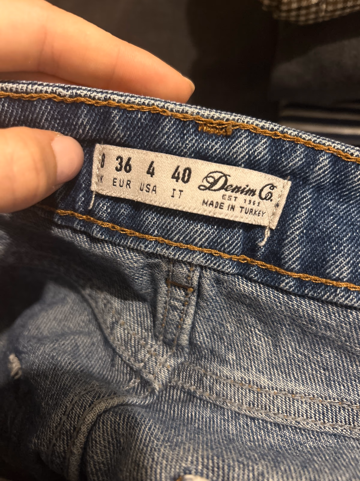 Blue Denim Button Mini Skirt, photo 2