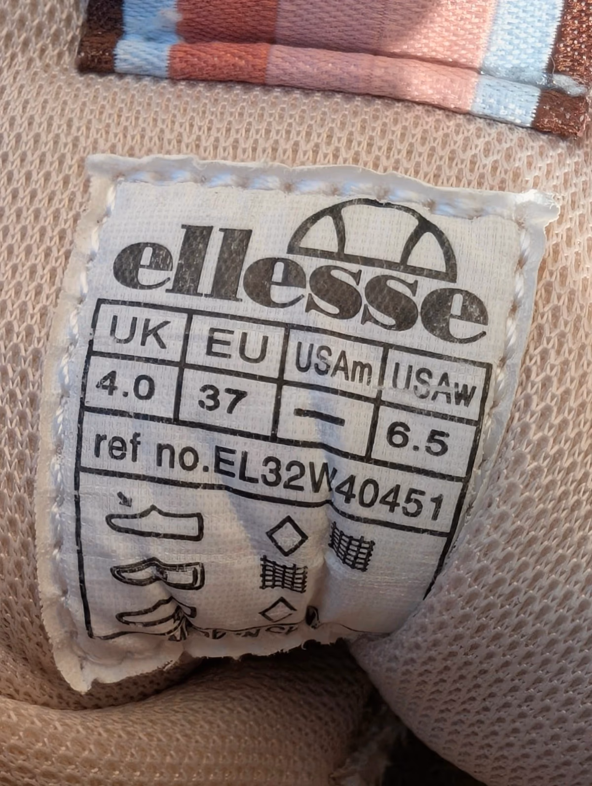Scarpe da ginnastica Ellesse in velluto a coste beige EU37/UK4, foto 5