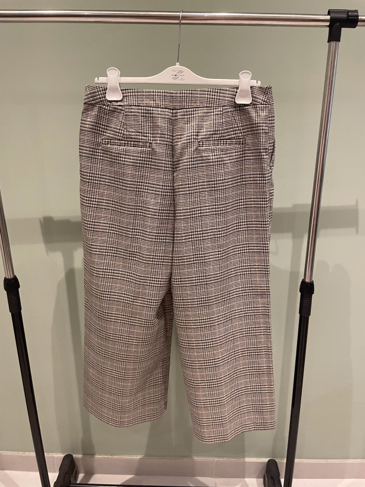 Checked belted tailored trousers size 14, photo 3