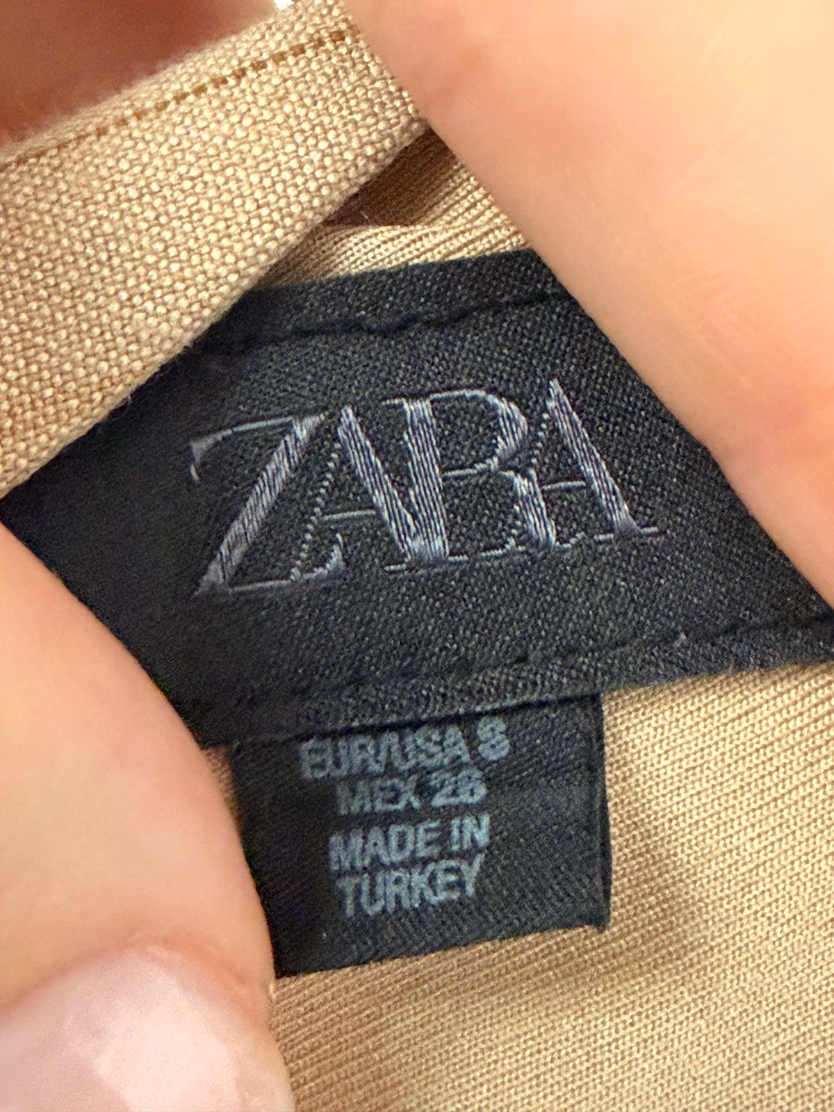 Zara Pinstripe Buckle Detail Top, photo 2