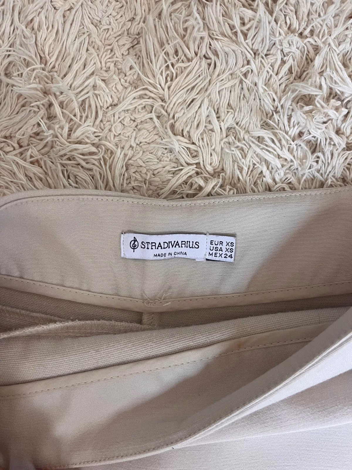 STRADIVARIUS beige skort XS, photo 4