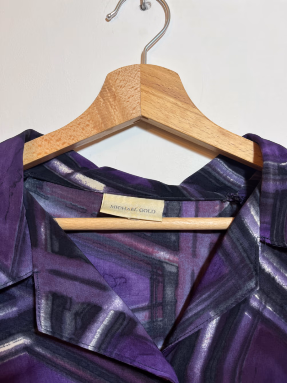Michael Gold Patterned Button-Up Shirt, photo 2