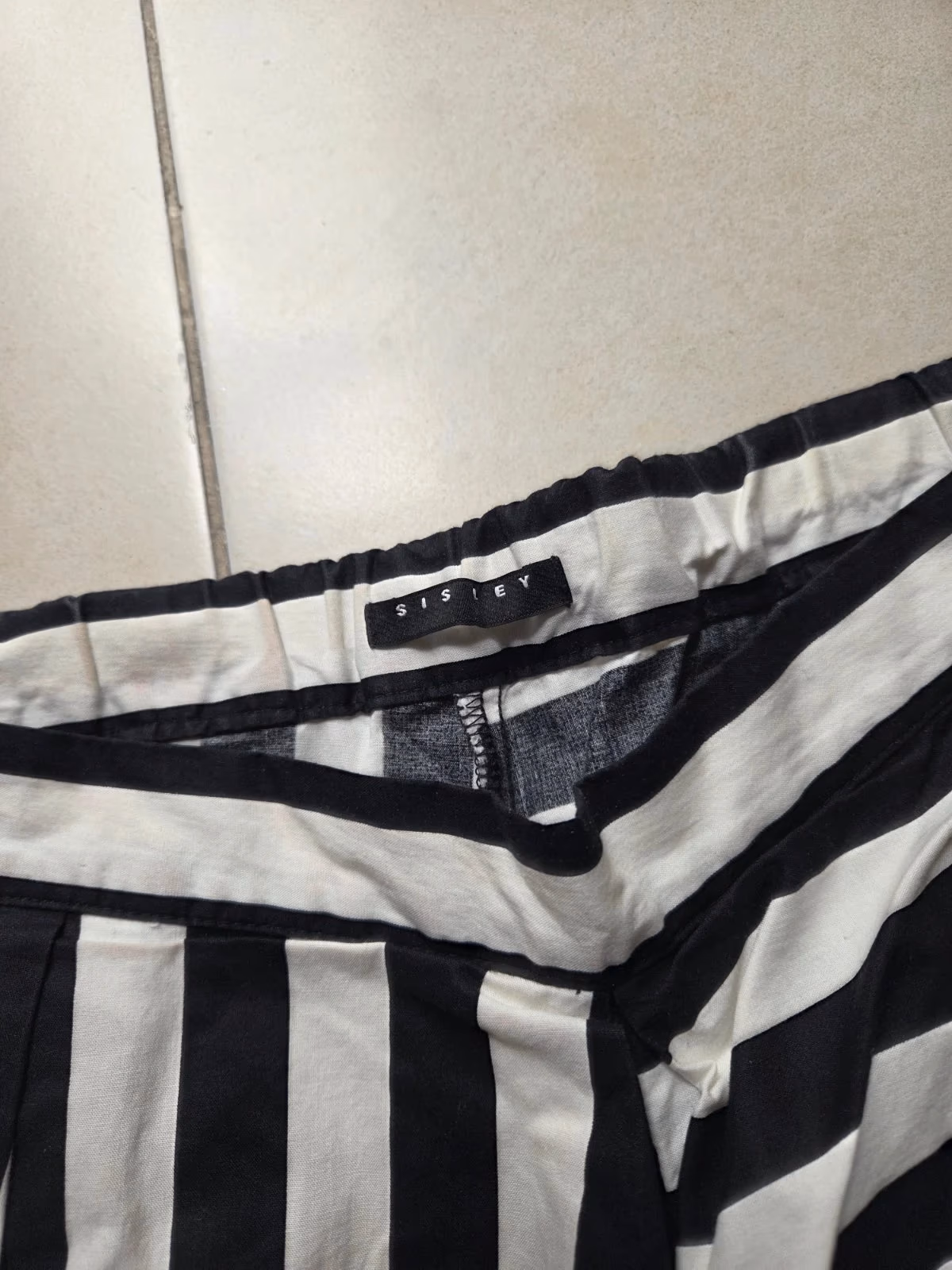 Pantaloni culotte a righe Sisley, foto 4