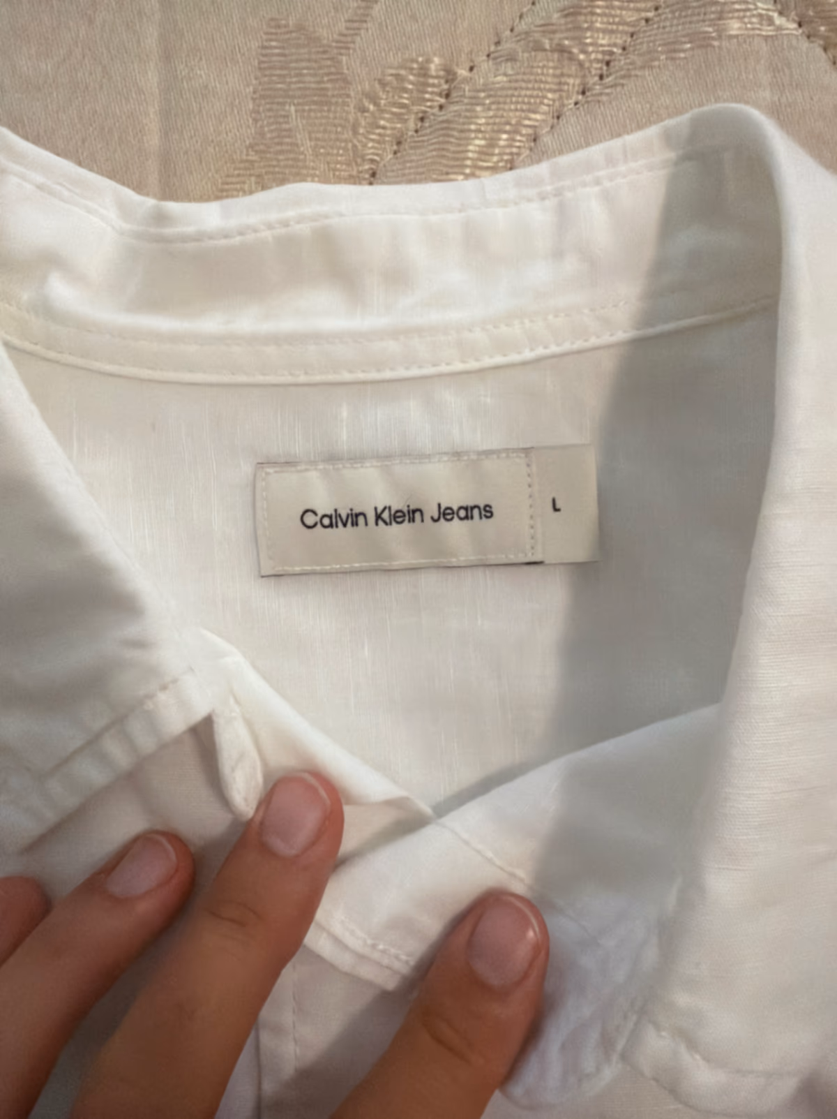 Calvin Klein white button-down shirt, photo 2