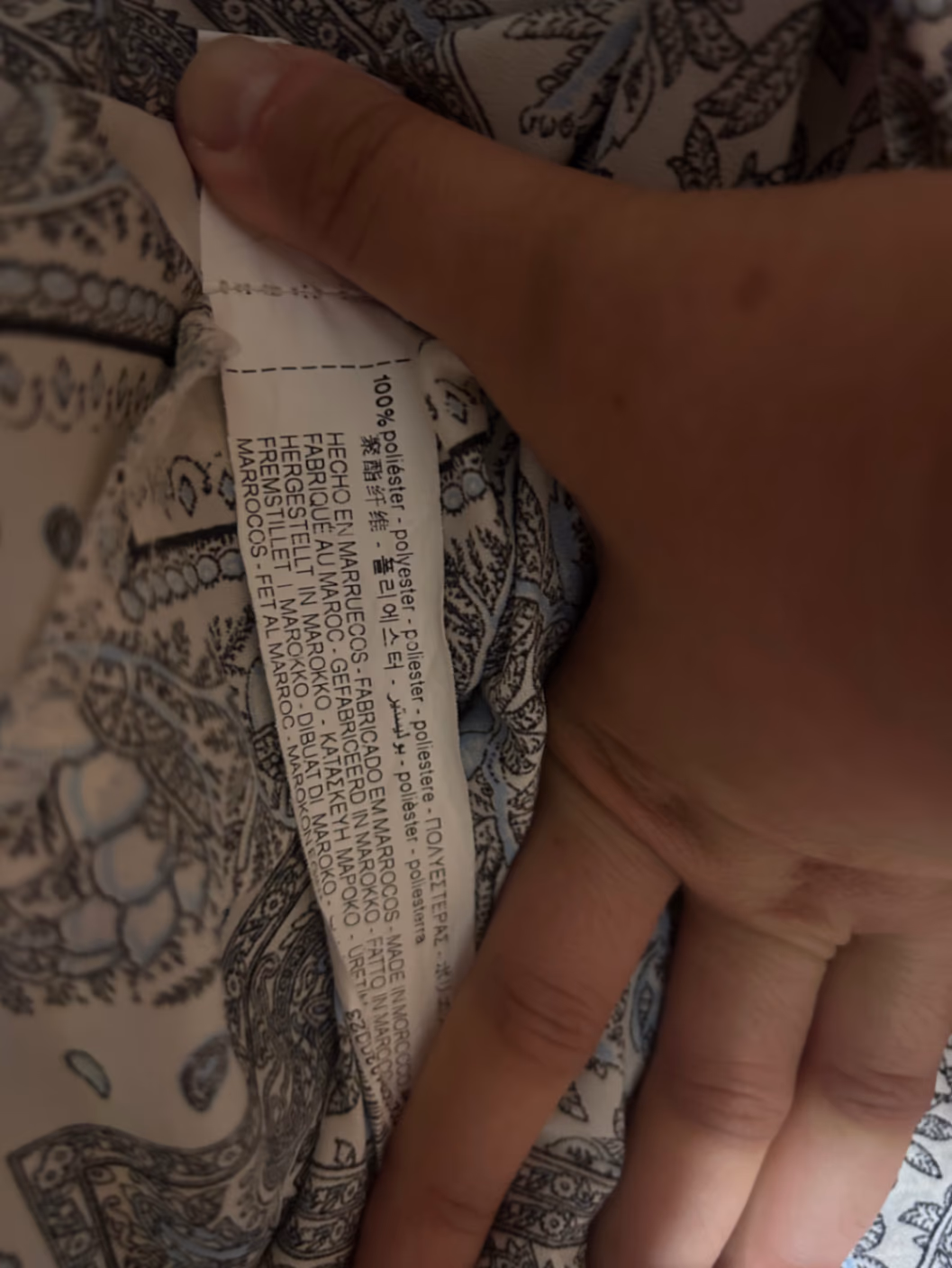 Camicia a maniche lunghe con stampa paisley di Zara, foto 2