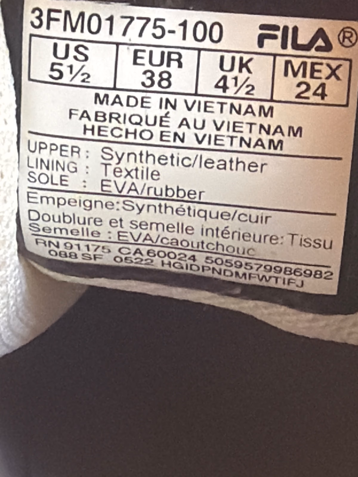 Sneakers Fila 38eu, photo 4