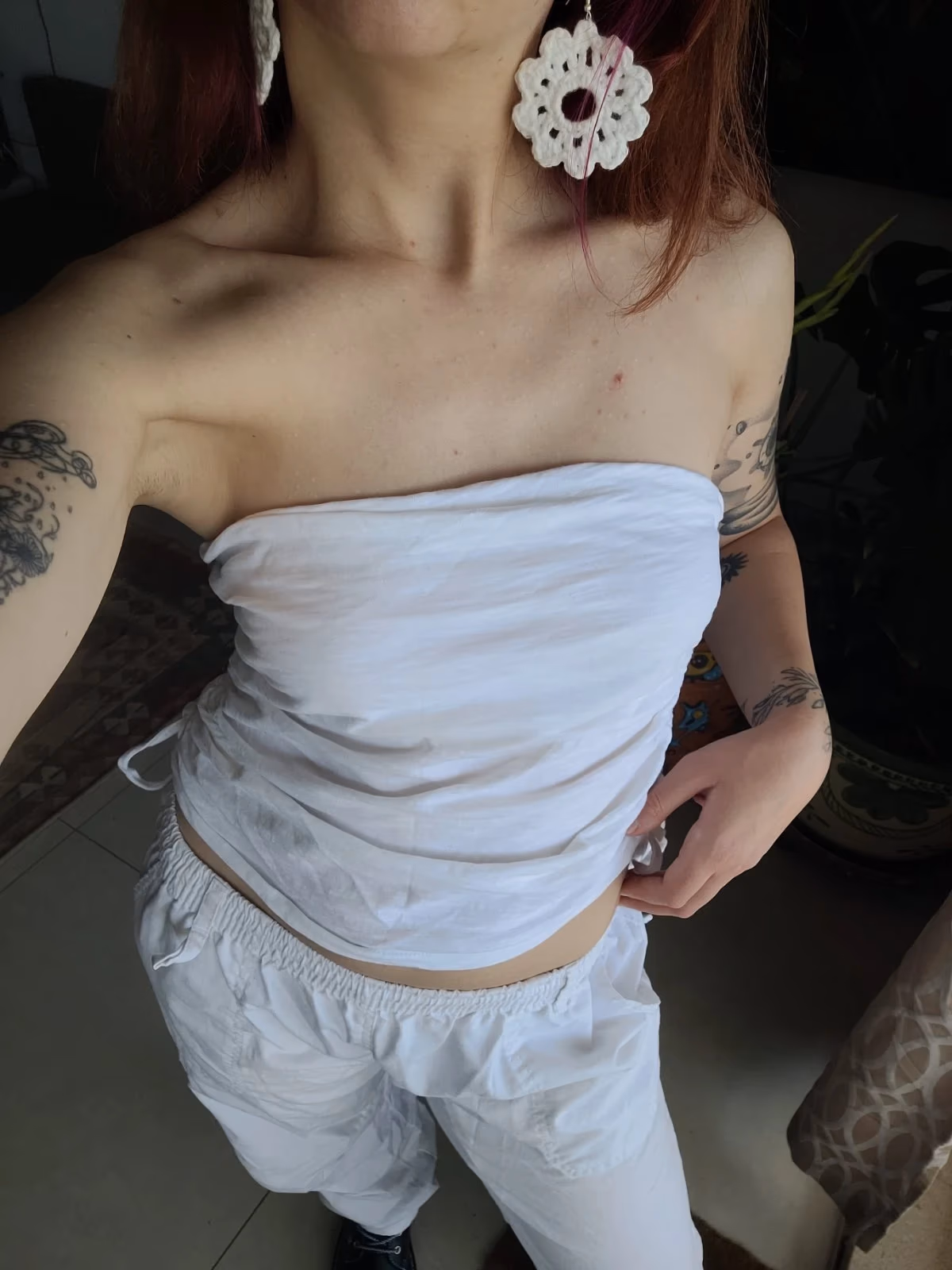 Cute white cotton top, photo 3