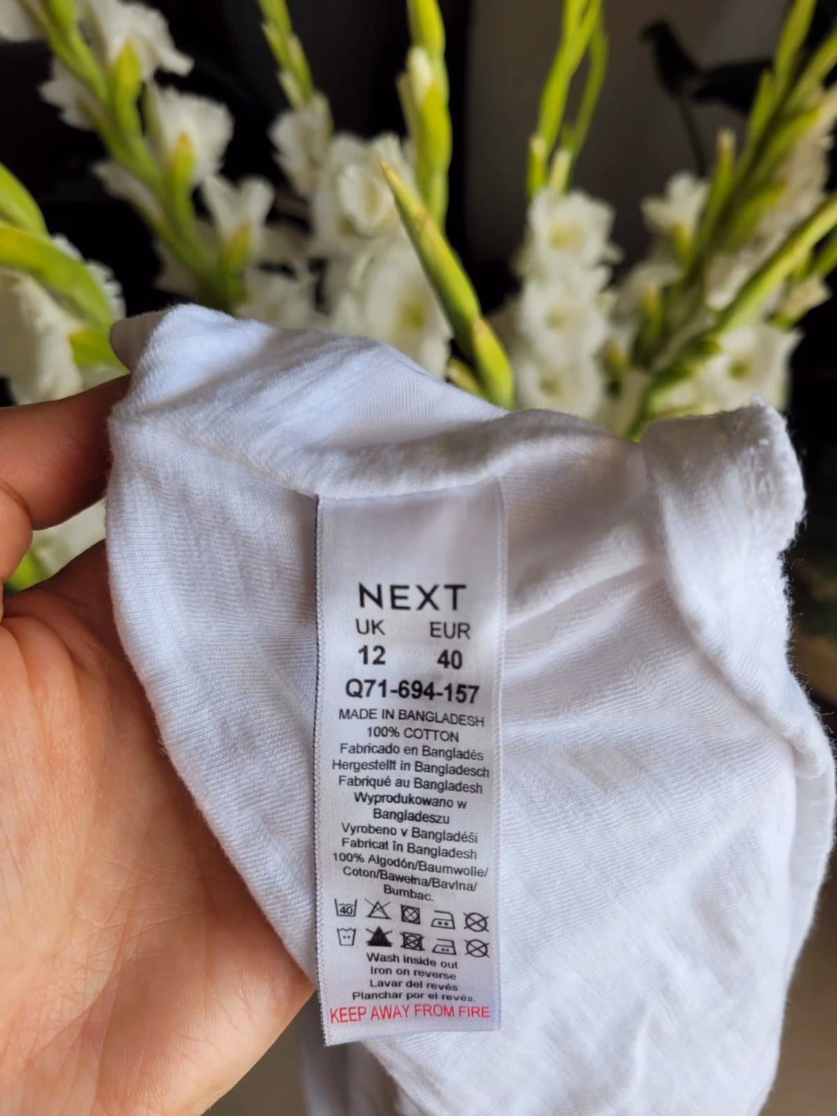 Cute white cotton top, photo 4