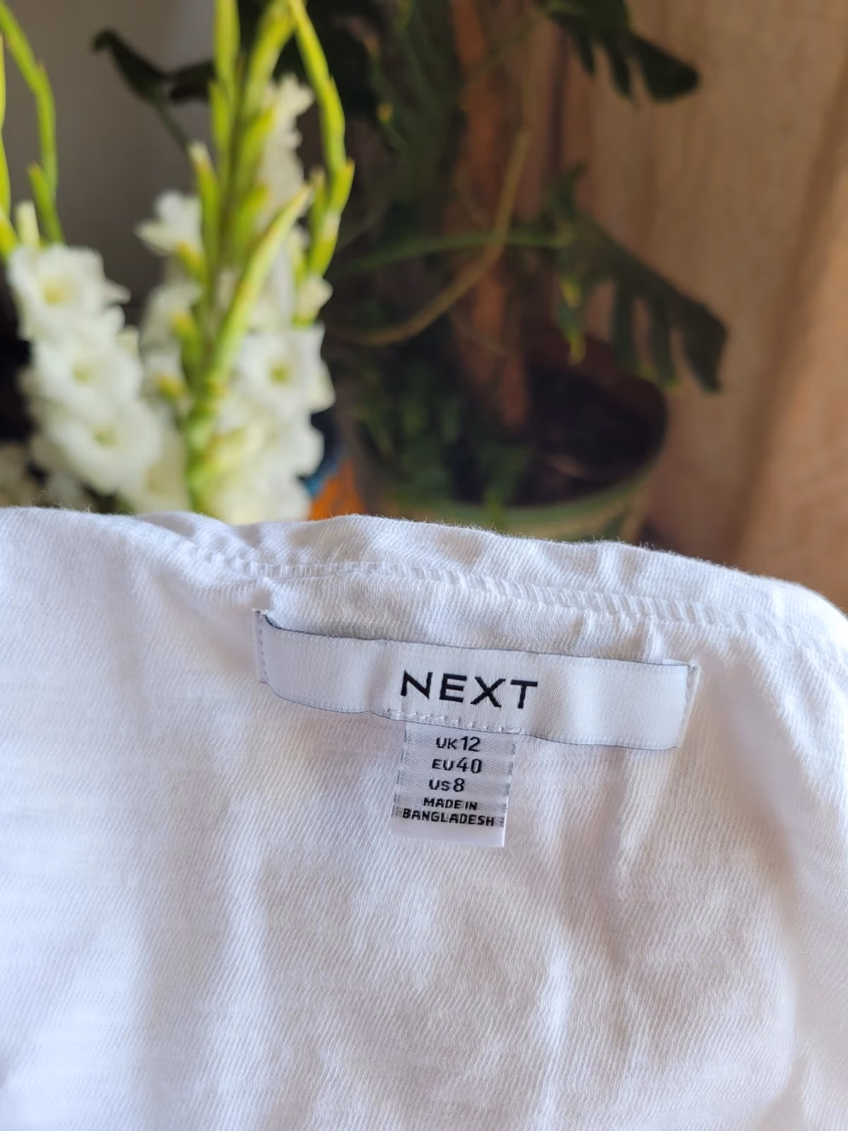 Cute white cotton top, photo 5