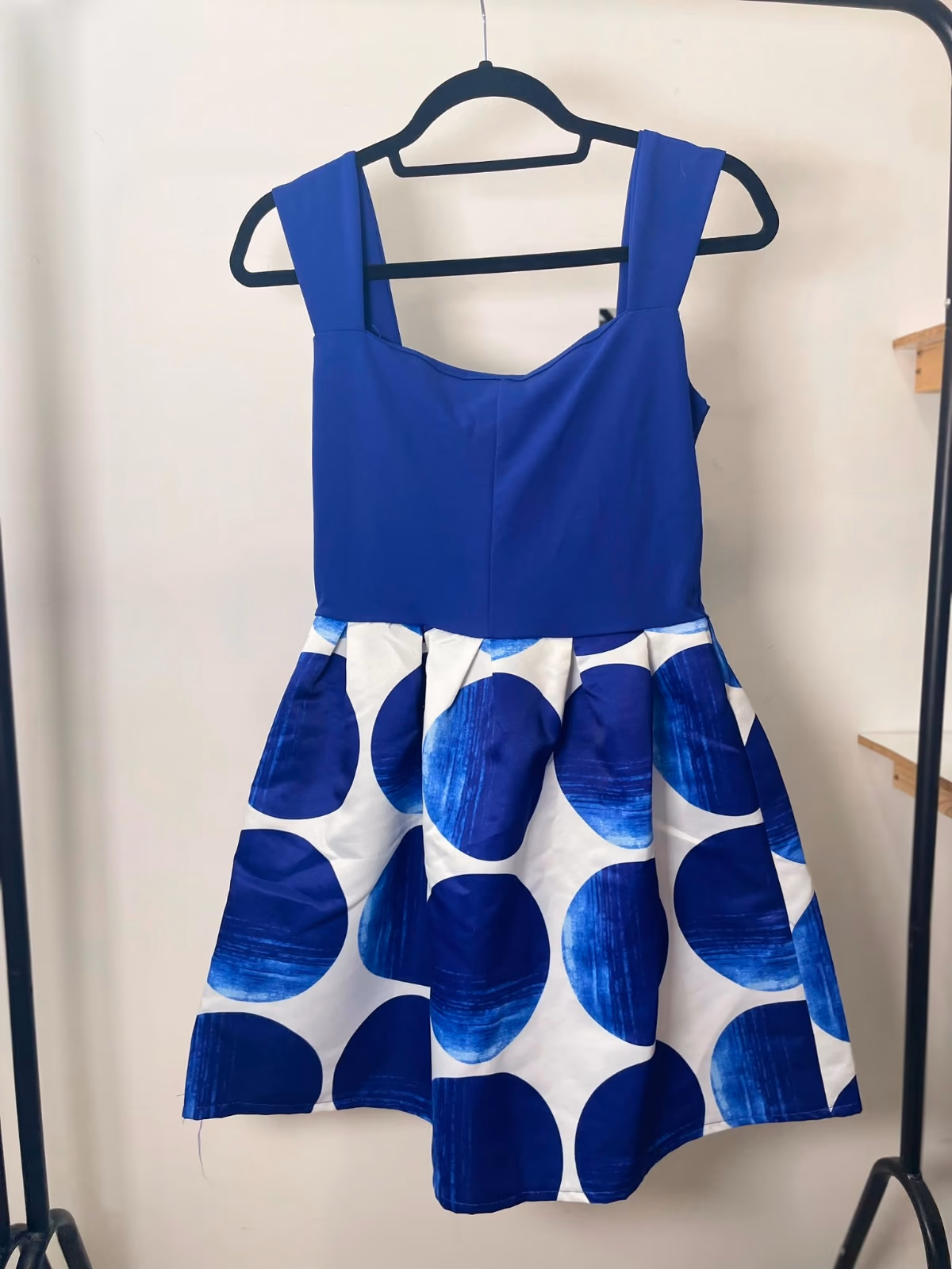 Blue polka dot dress, photo 2