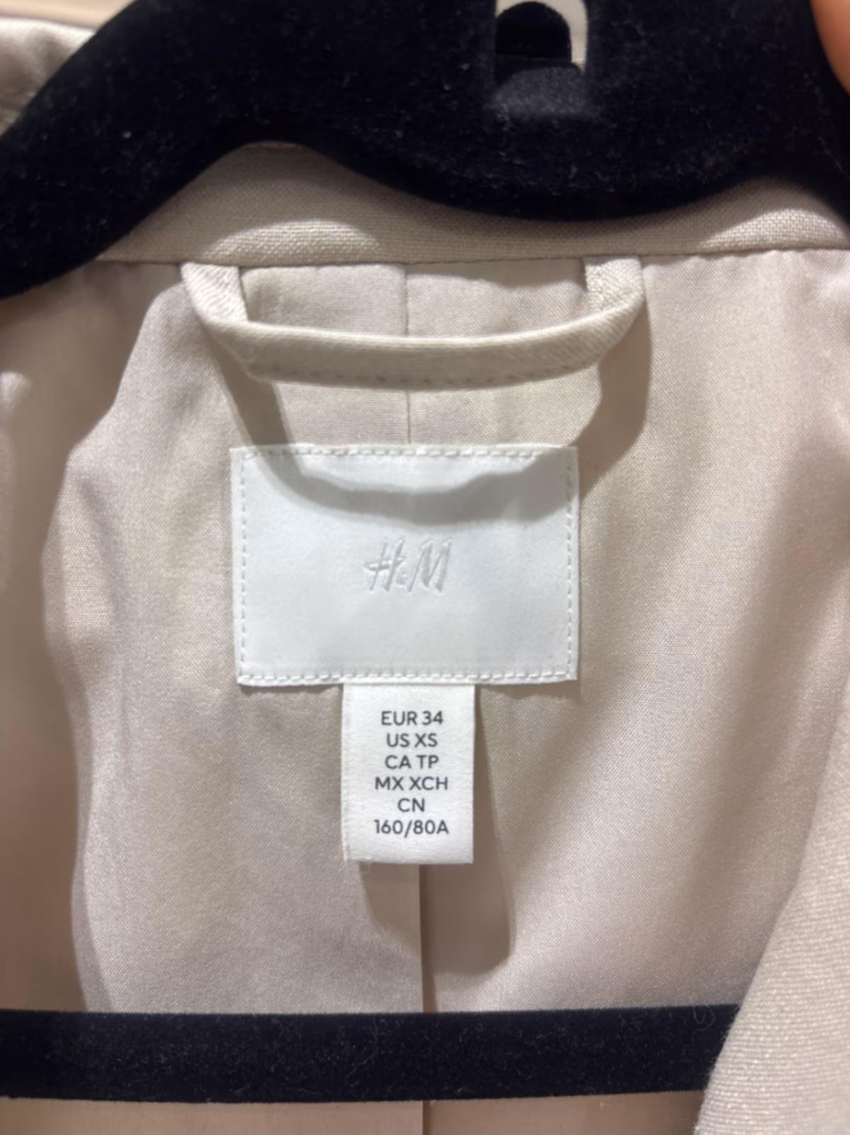 Beige H&M Tailored Blazer, photo 3