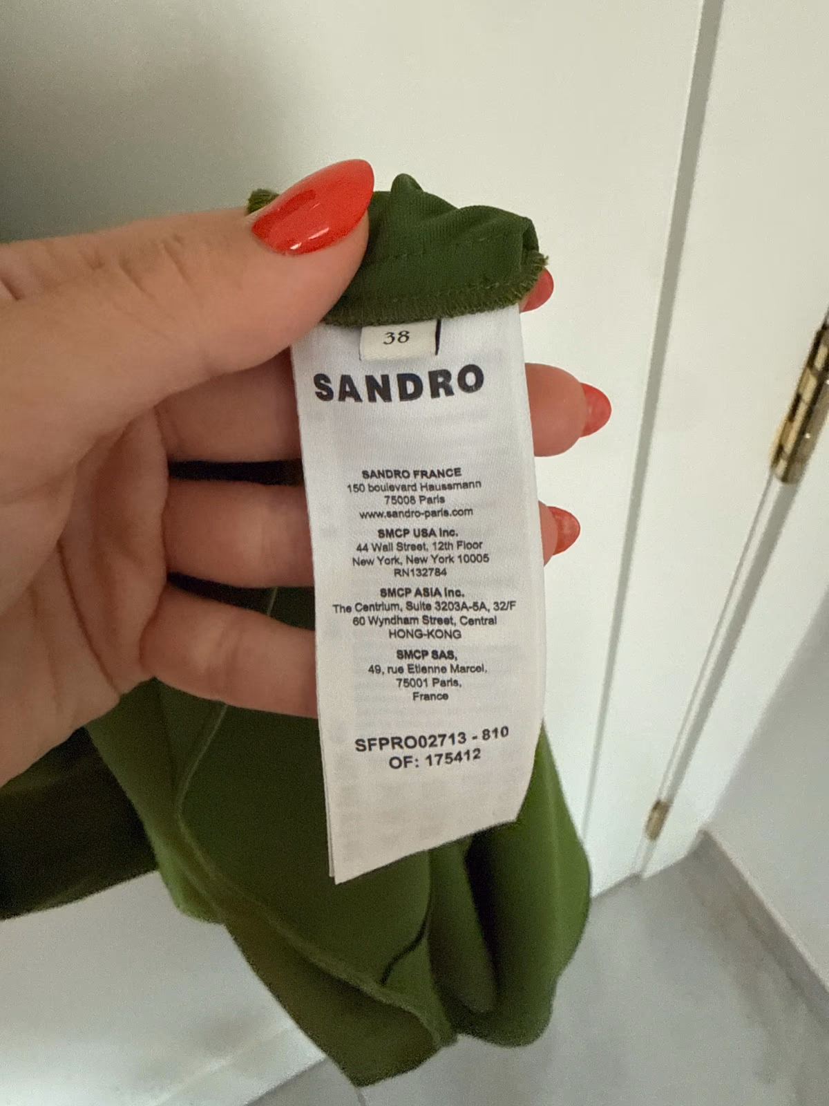 Sandro Green Ruched Midi Dress, photo 3