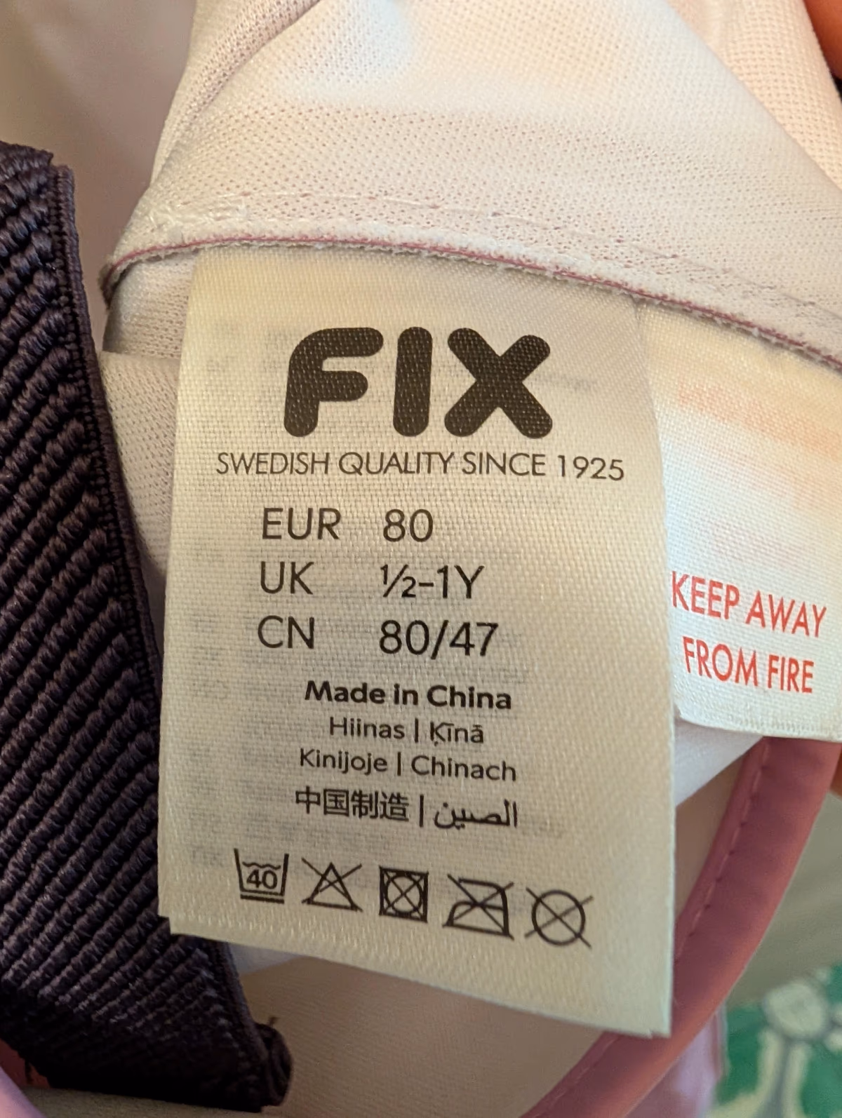 Traje impermeable rosa de Lindex , foto 6