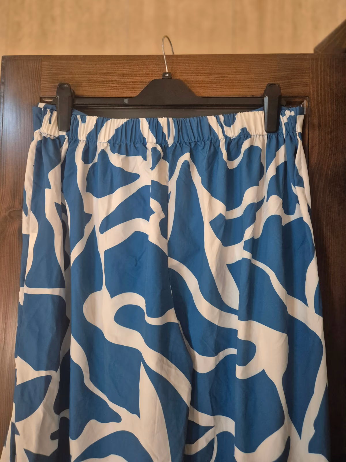 Plus Size Abstract Print Wide-Leg Trousers, photo 3