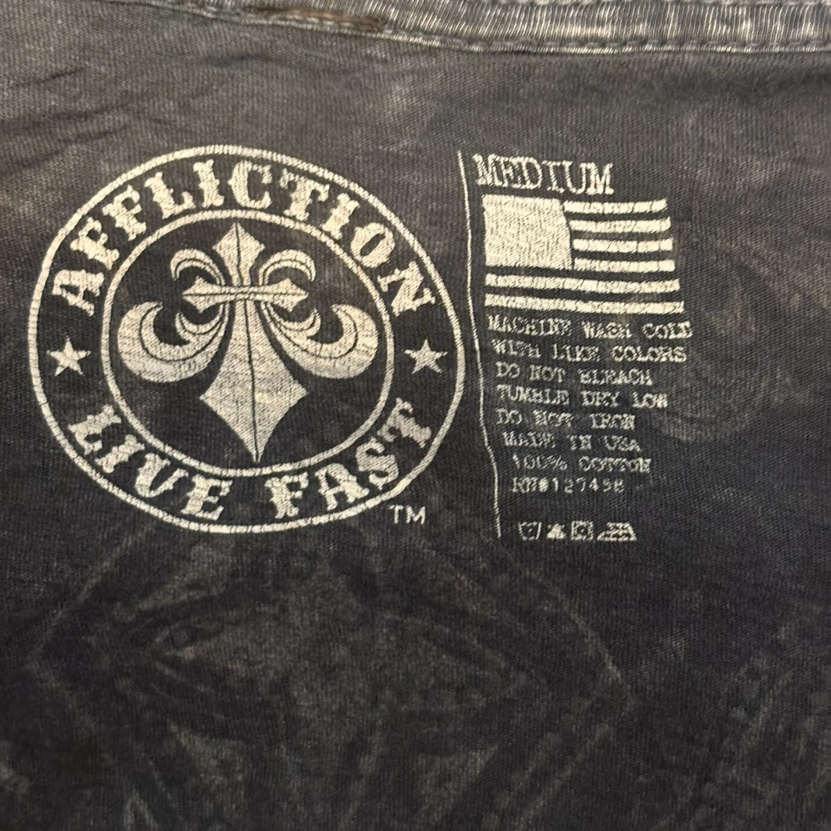 Affliction Live Fast Top Y2K, photo 7