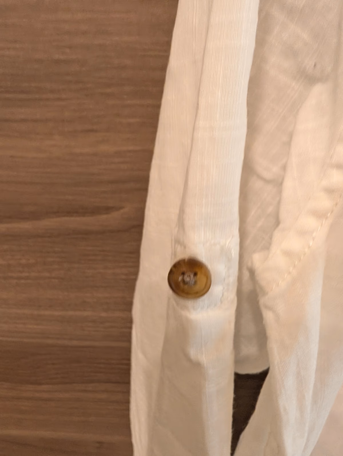 White linen blend boys shirt like new , photo 3