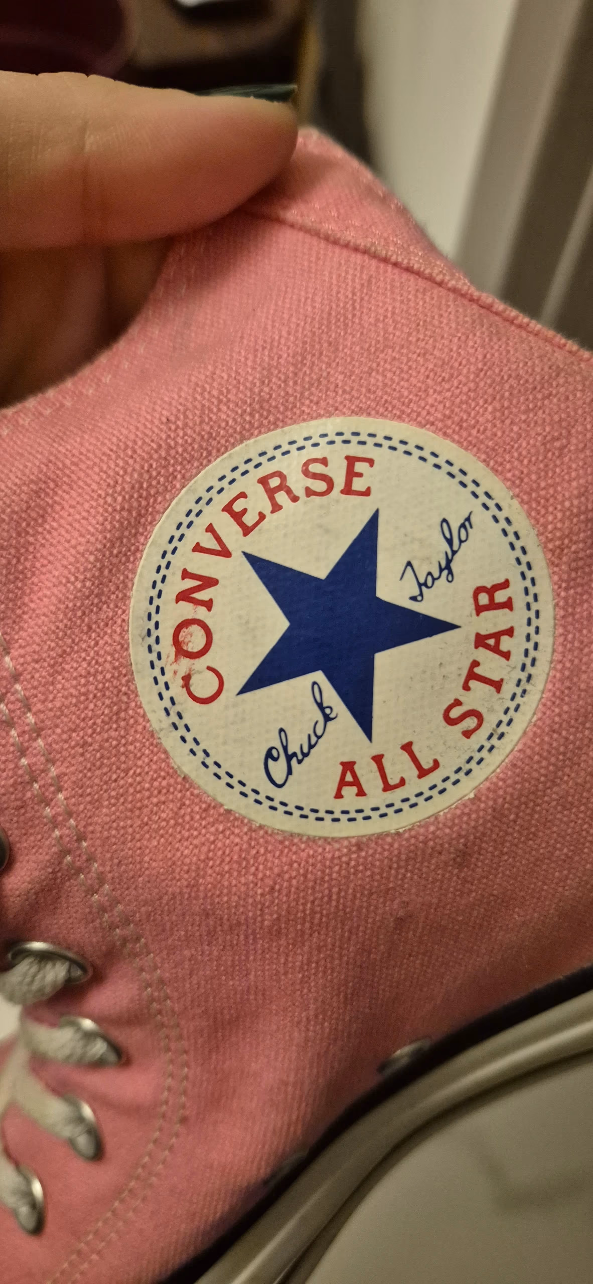 Pink Converse High Top Trainers, photo 8
