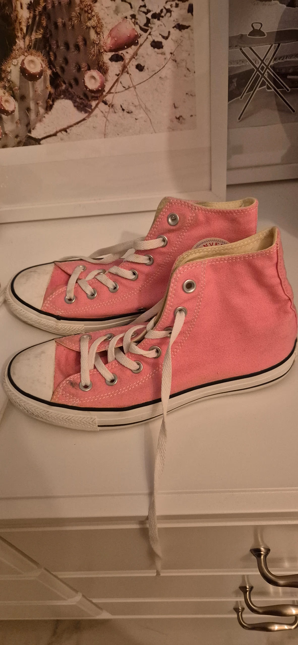 Pink Converse High Top Trainers, photo 2