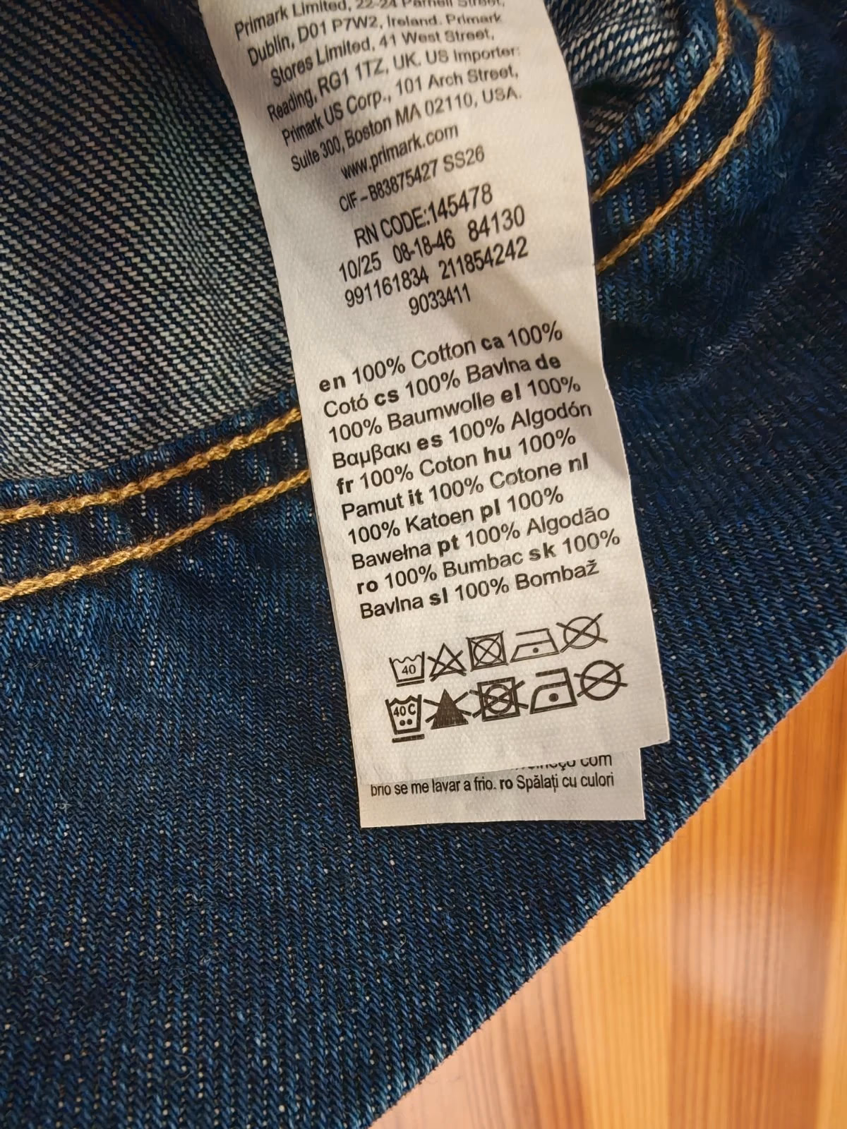 Brand new Primark Dark wash denim sleeveless top, photo 3