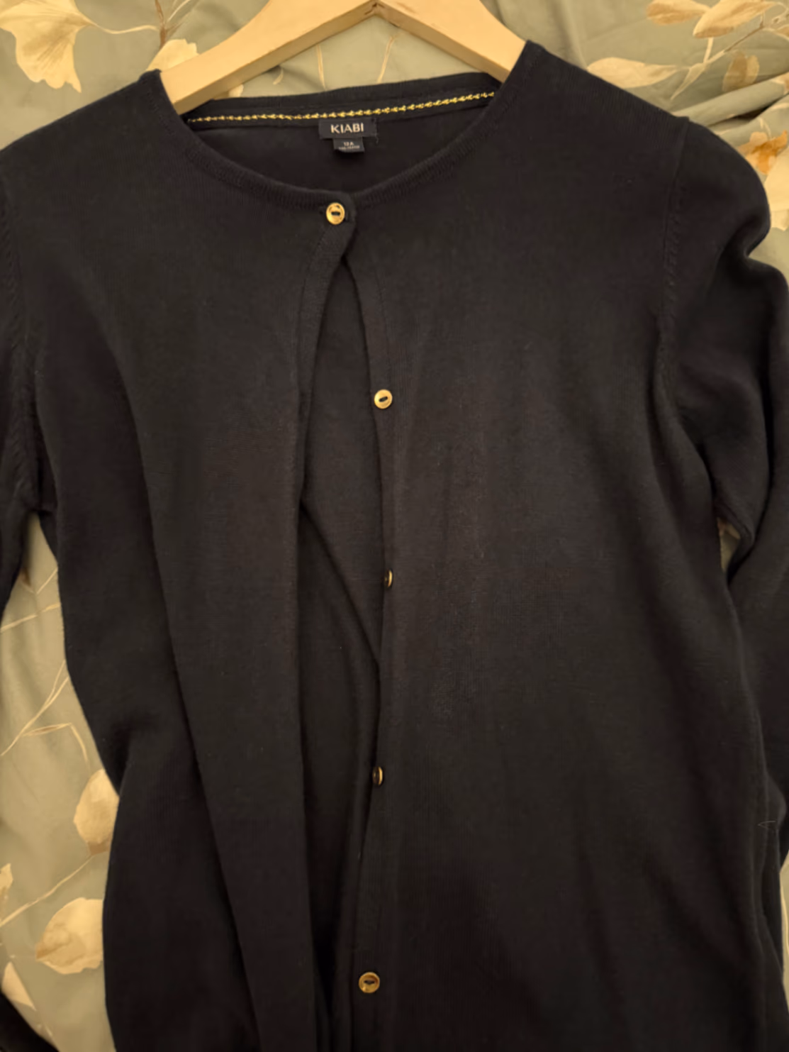 Navy Blue Button Up Cardigan, photo 3