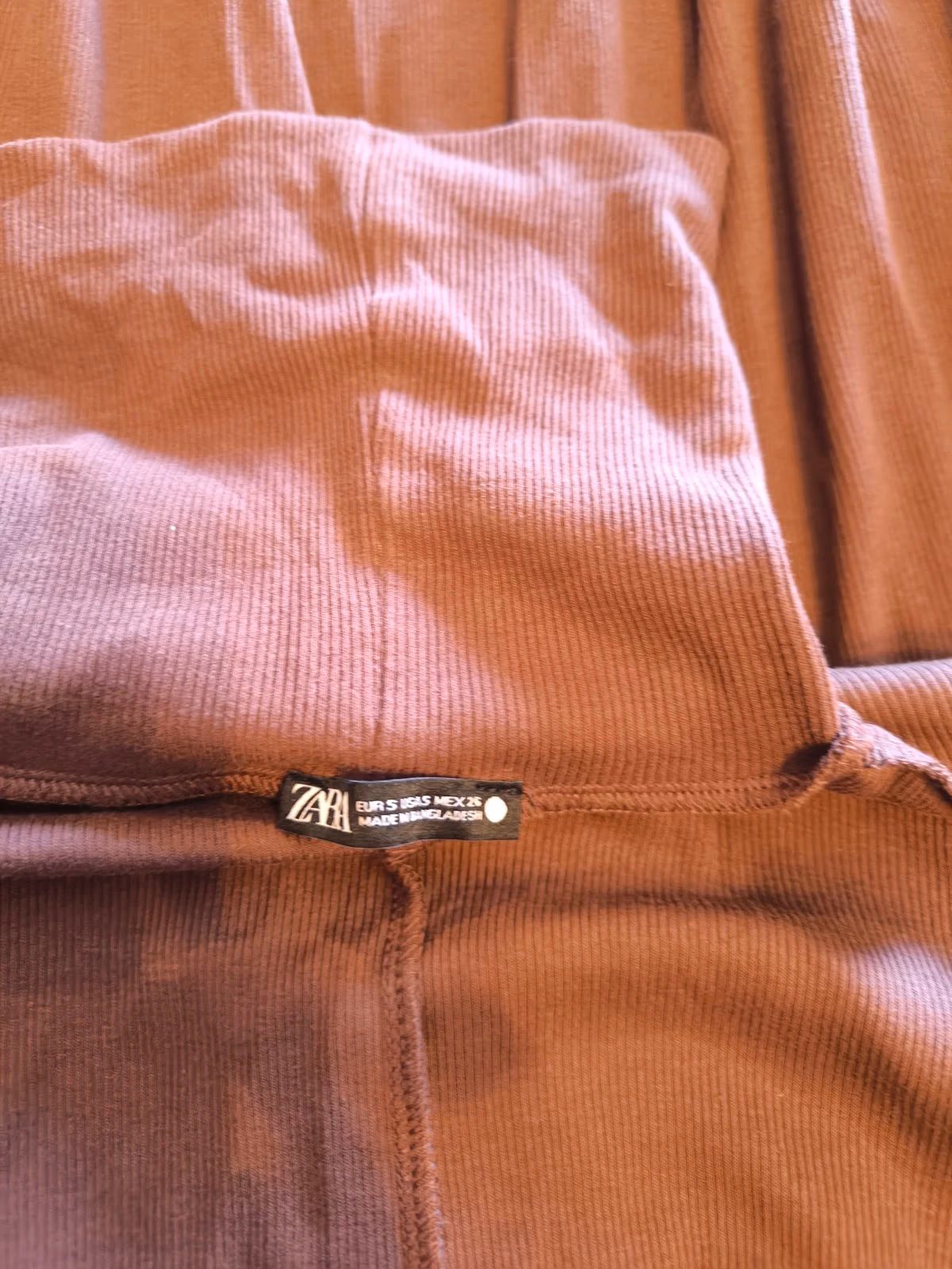Brown Ribbed Turtle Neck Dress, photo 5