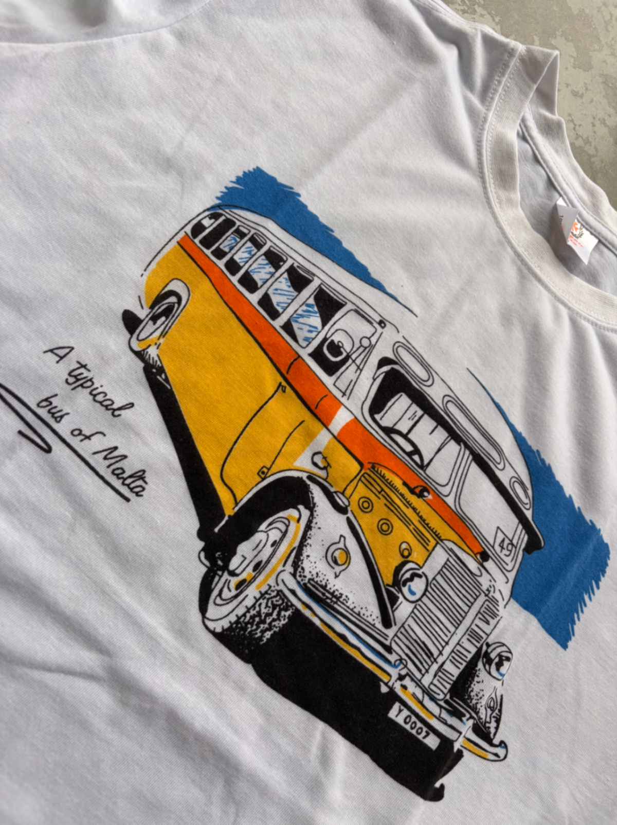 White Malta Bus Graphic Tee, photo 2