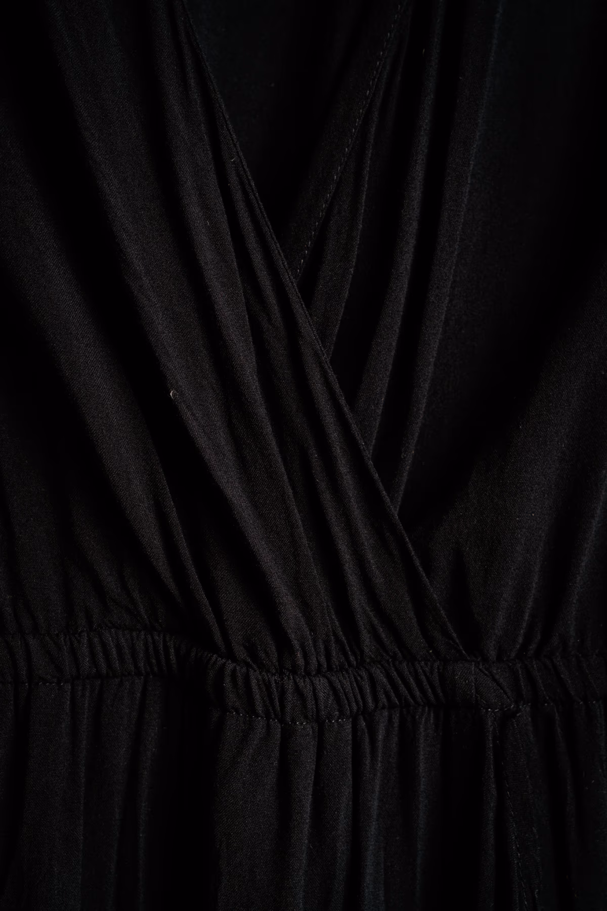 Black Wrap Midi Dress, photo 2