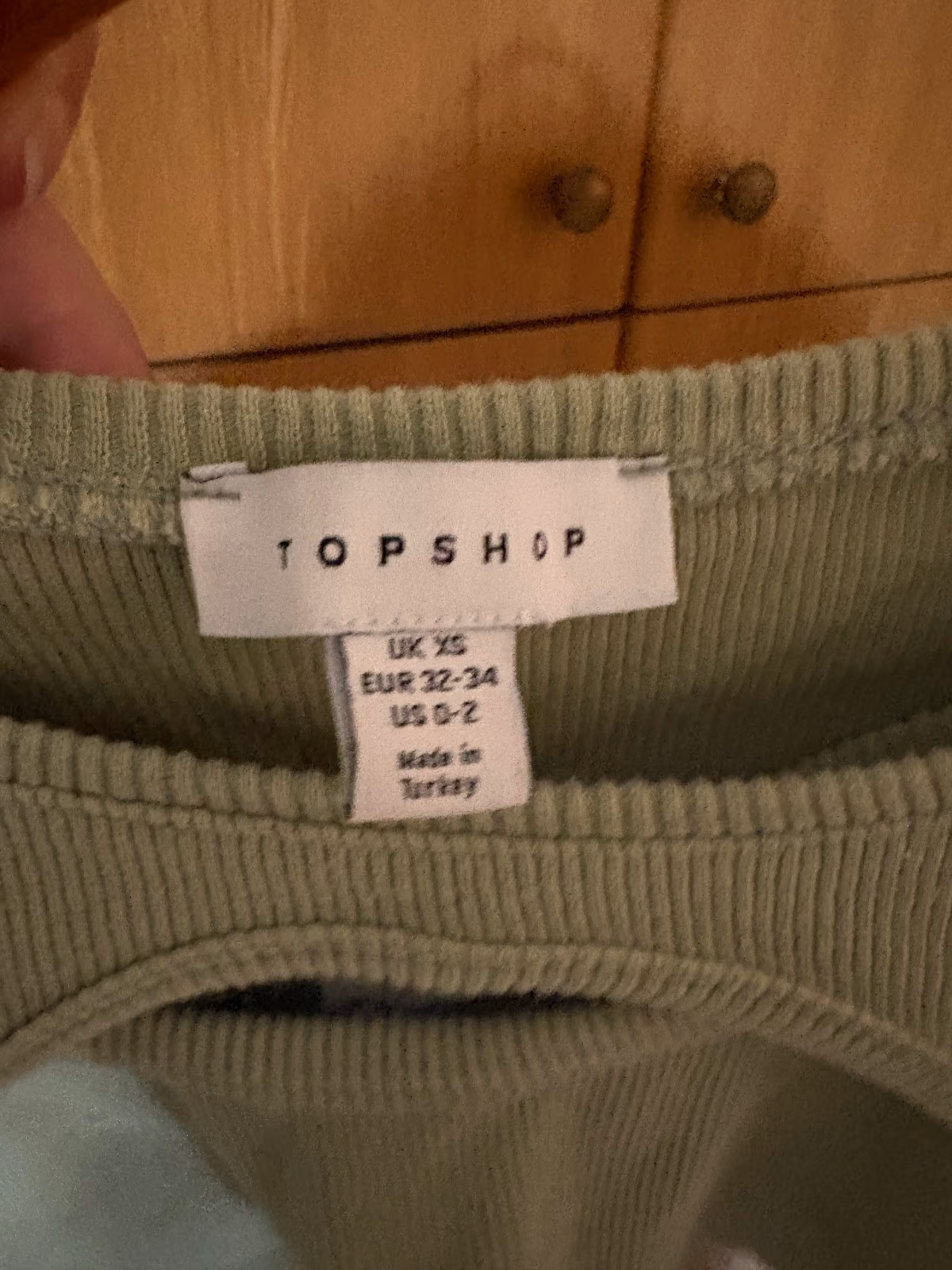 Conjunto de bolero com canelado verde da Topshop, fotografia 3