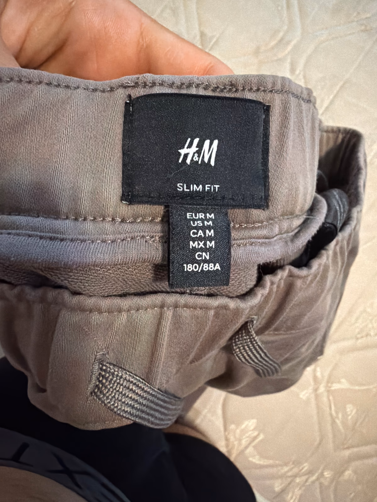 Grey cargo sweatpants trousers, photo 2