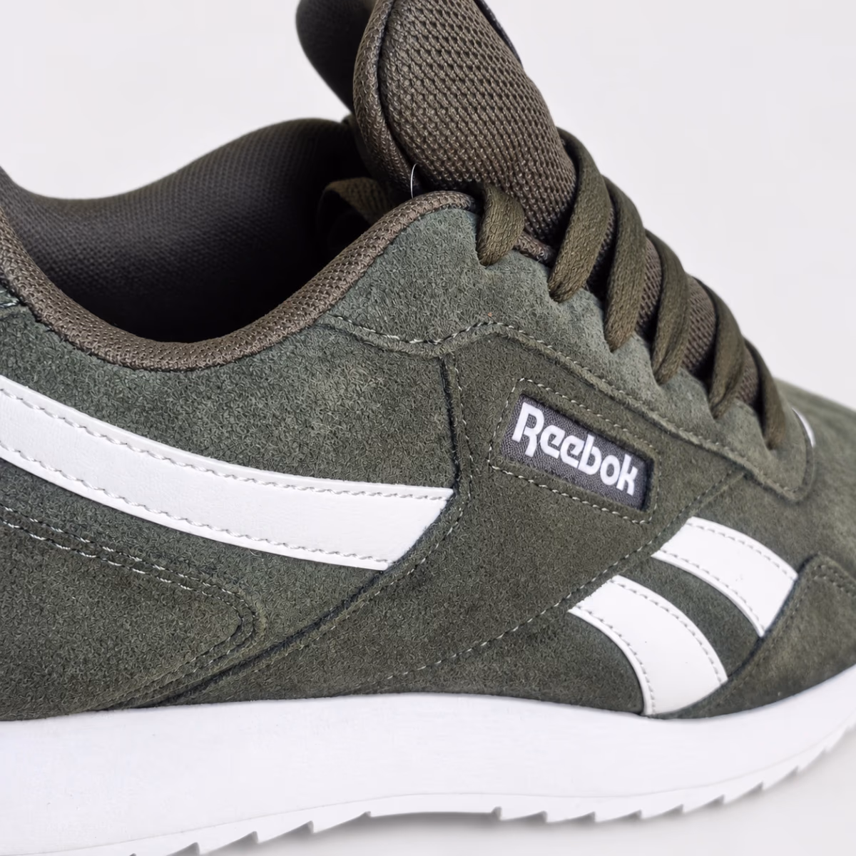 Reebok Olive Green Suede Trainers - , photo 3