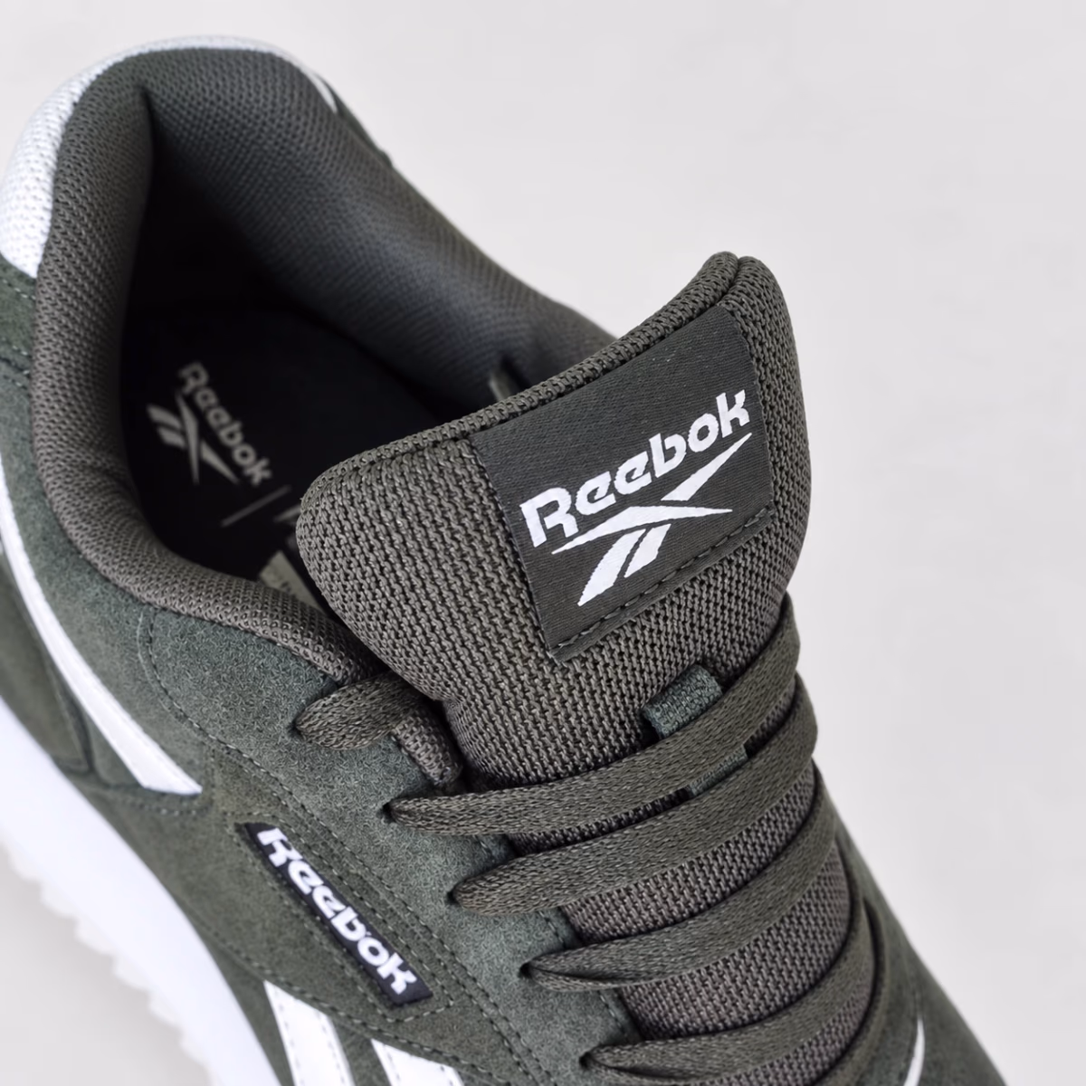 Reebok Olive Green Suede Trainers - , photo 5