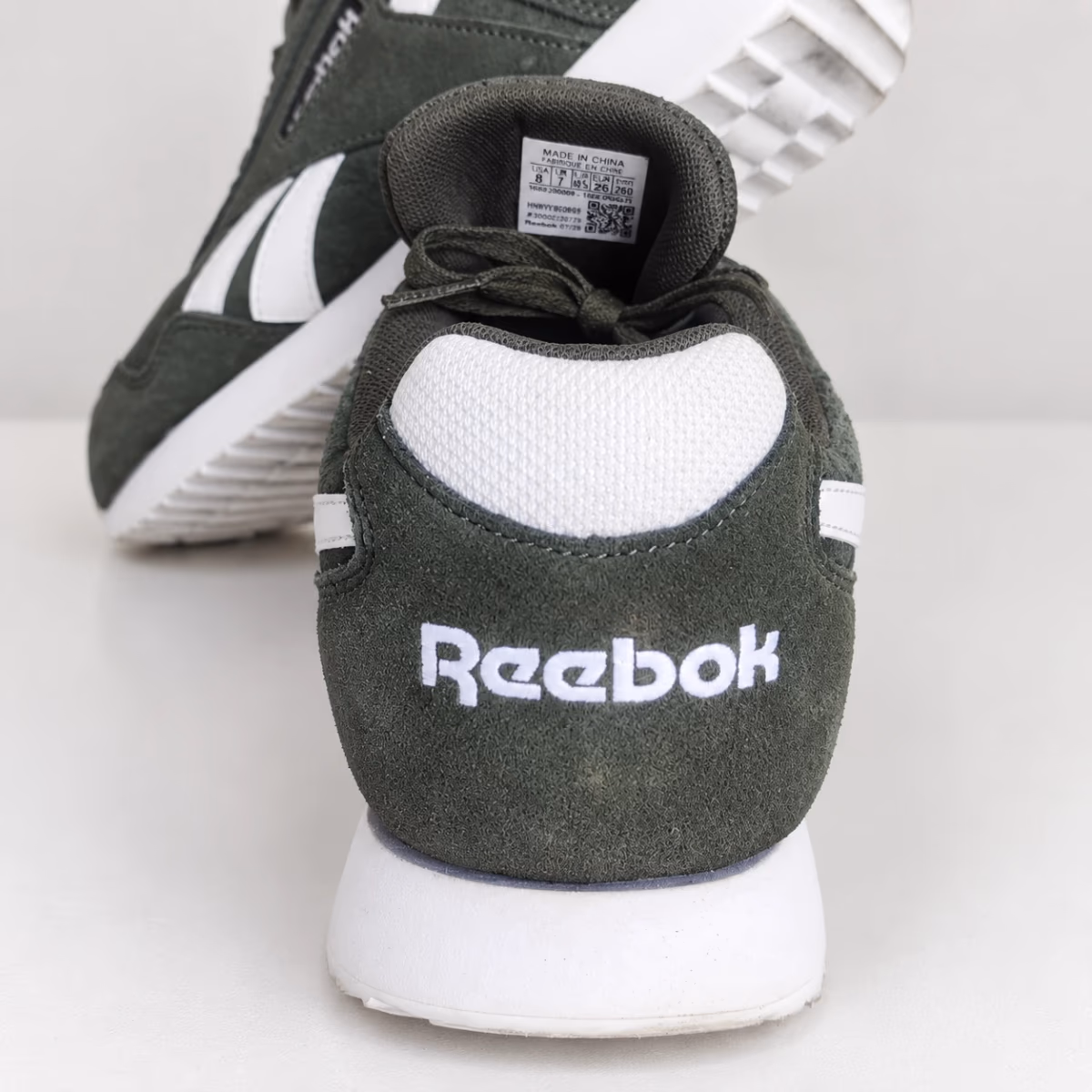 Reebok Olive Green Suede Trainers - , photo 4