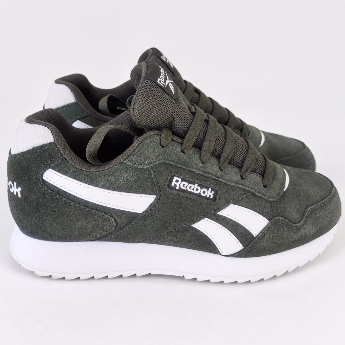 Reebok Olive Green Suede Trainers - , photo 2